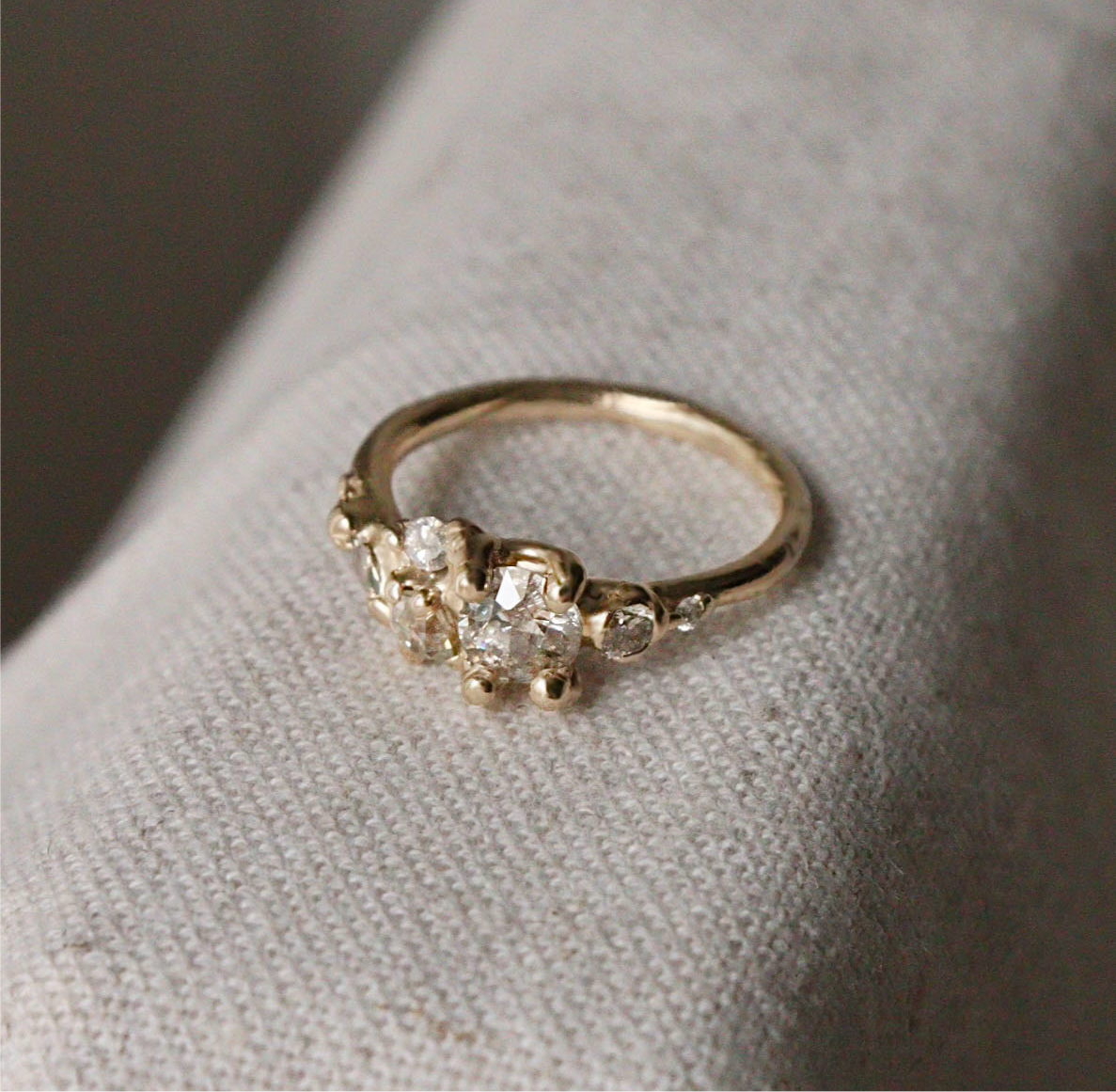 Antique Diamond Cluster Ring