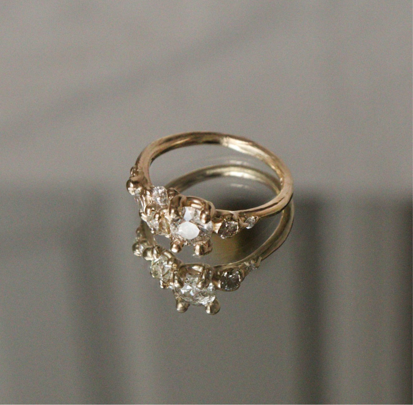 Antique Diamond Cluster Ring