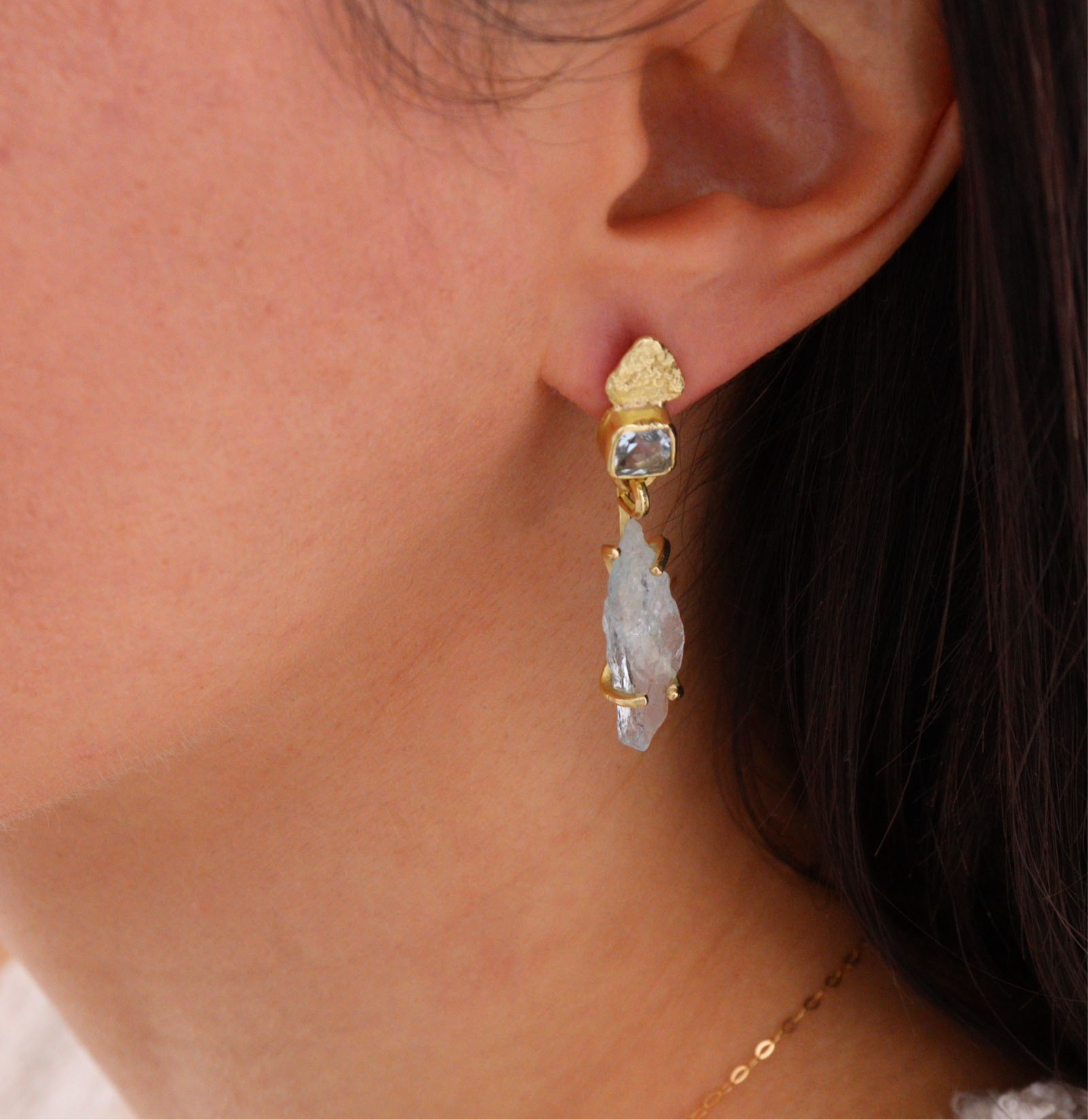 Aquamarine Drop Earrings