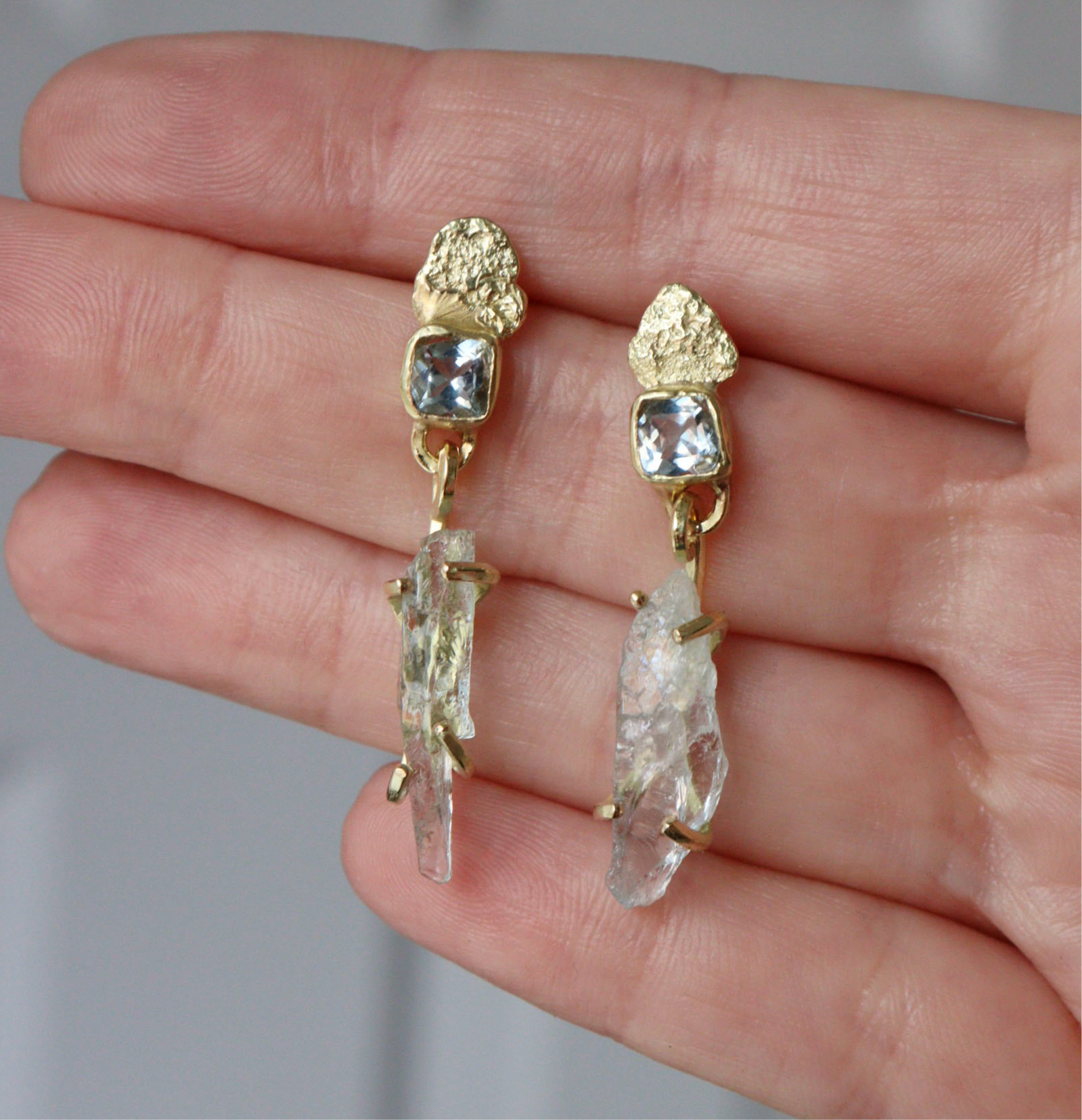 Aquamarine Drop Earrings
