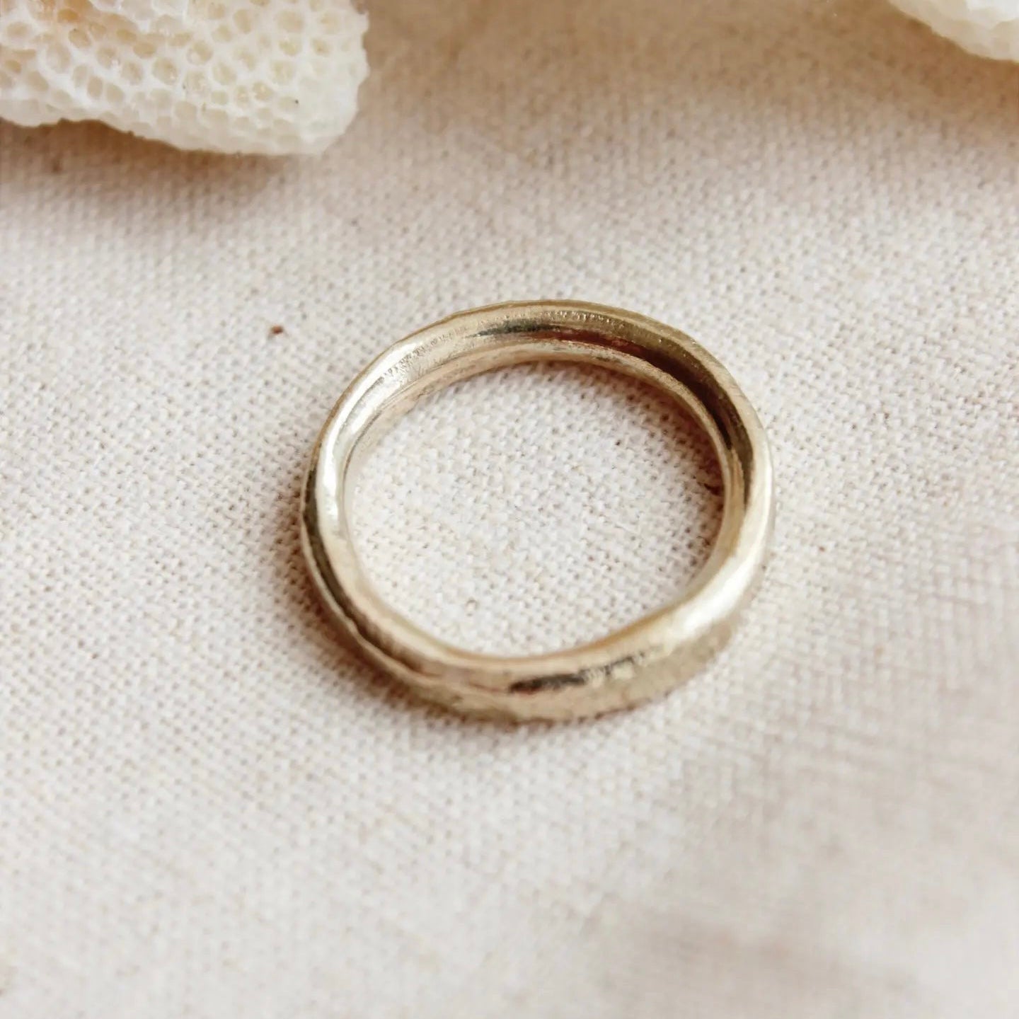 Organic Gold Wedding Band