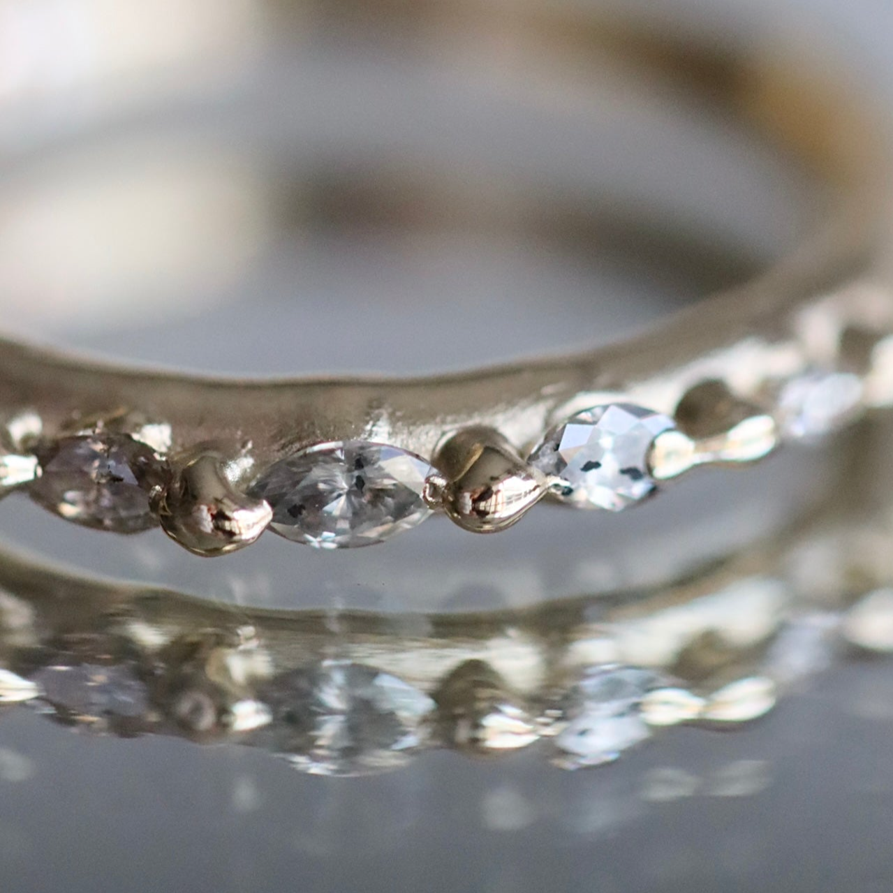 Salt and Pepper Diamond Wedding Ring
